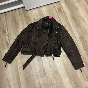 Brown Leather Women's Jacket